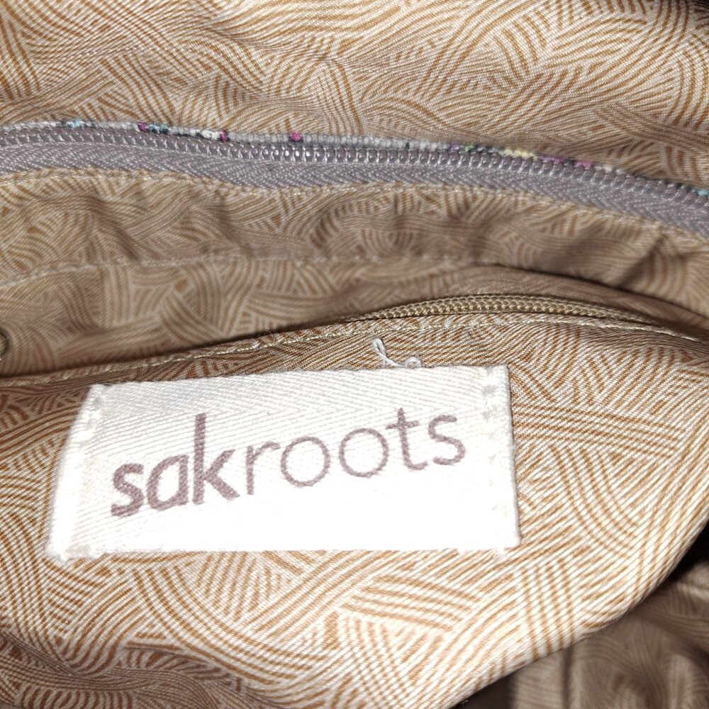SAKROOTS Backpack/Crossbody Convertible Floral Owl Peace Pattern Bag - Picture 5 of 14
